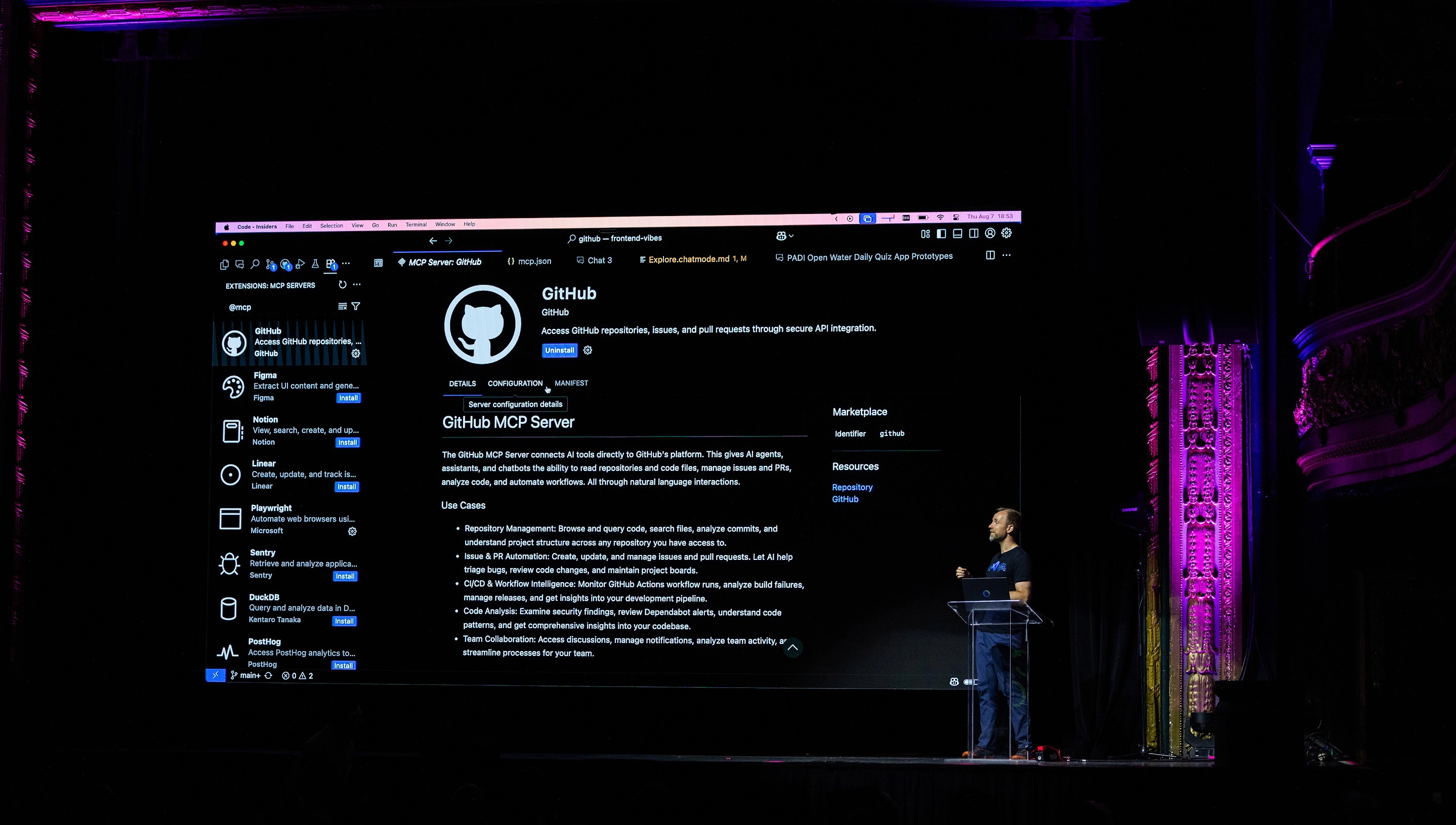 Presentation on GitHub MCP server at the MCP Night event